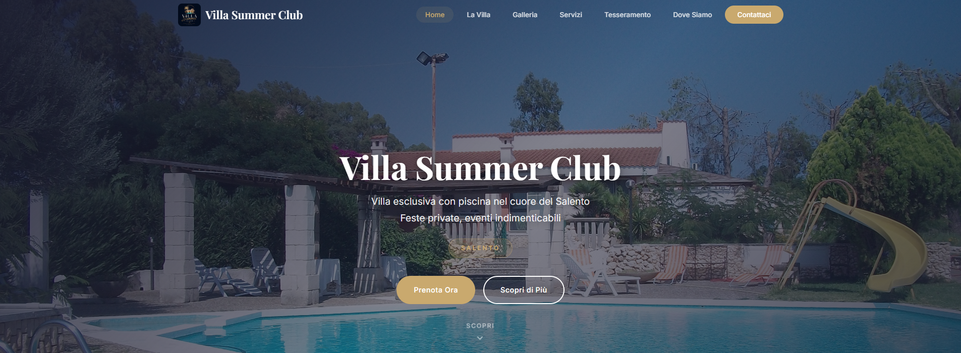 Villa Summer Club - Sito Web